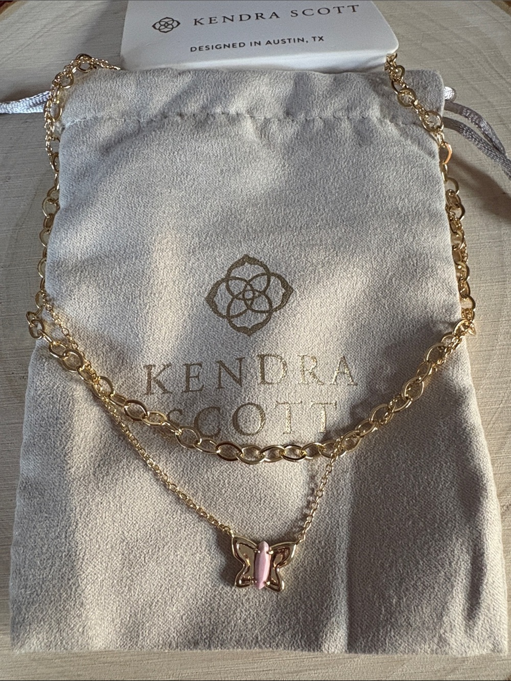 Kendra Scott SADIE 14K Gold Over Brass Multi-Strand Necklace - Lavender